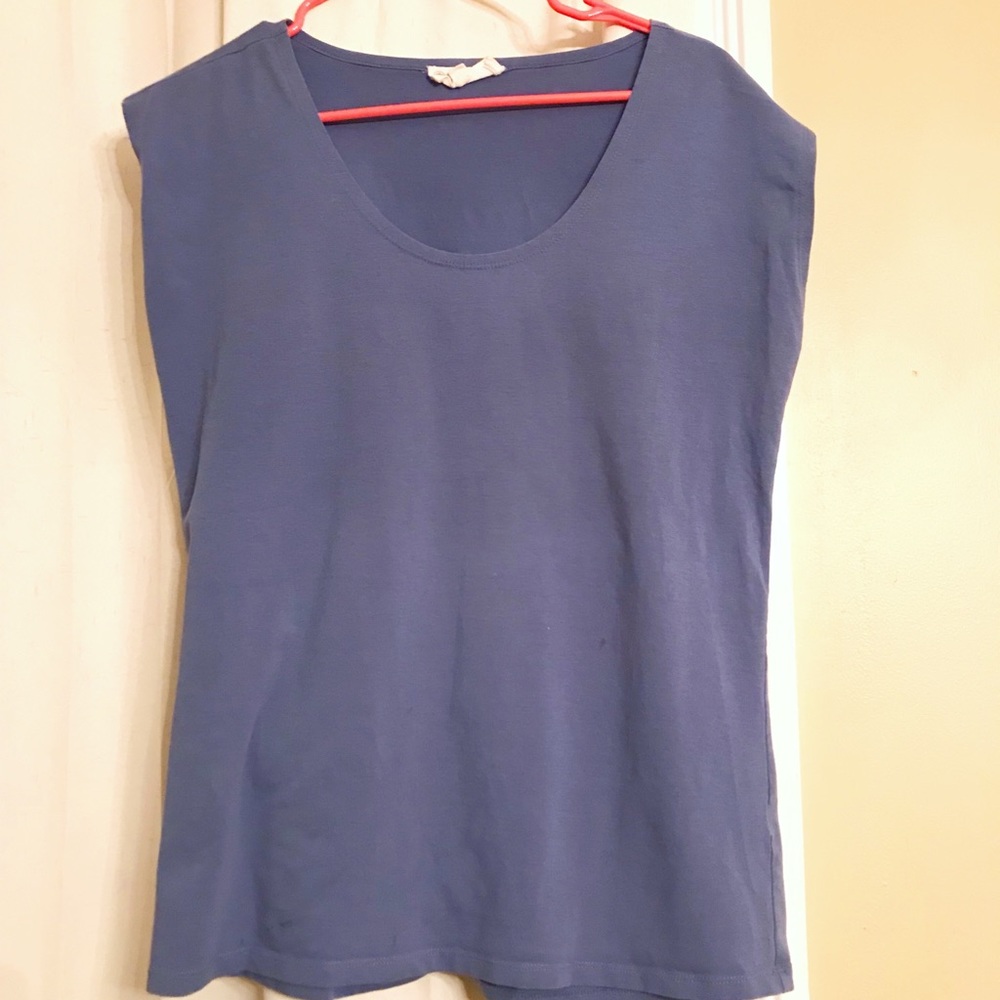 Synergy brand periwinkle blue organic shirt